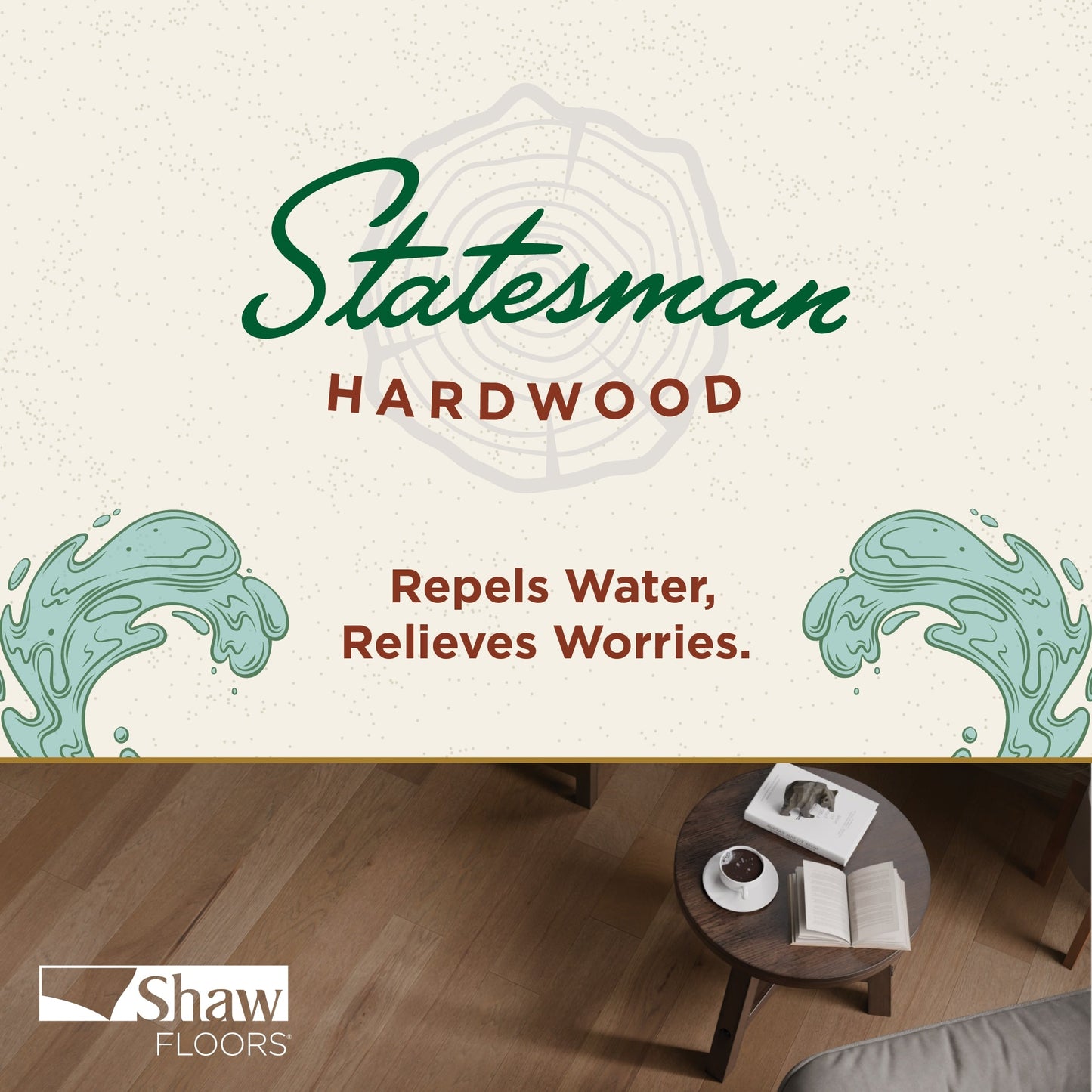 Shaw Hickory Wheat hardwood flooring — color and finish detail