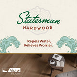 Shaw Hickory Feather hardwood flooring — color and finish detail