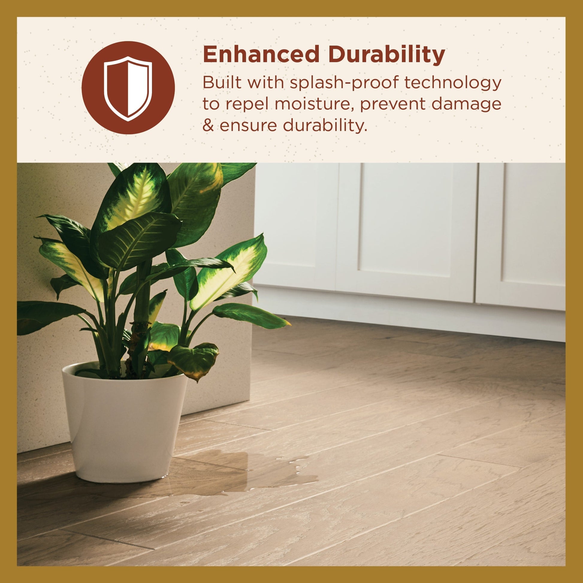 Shaw Hickory Wheat hardwood flooring — lifestyle view