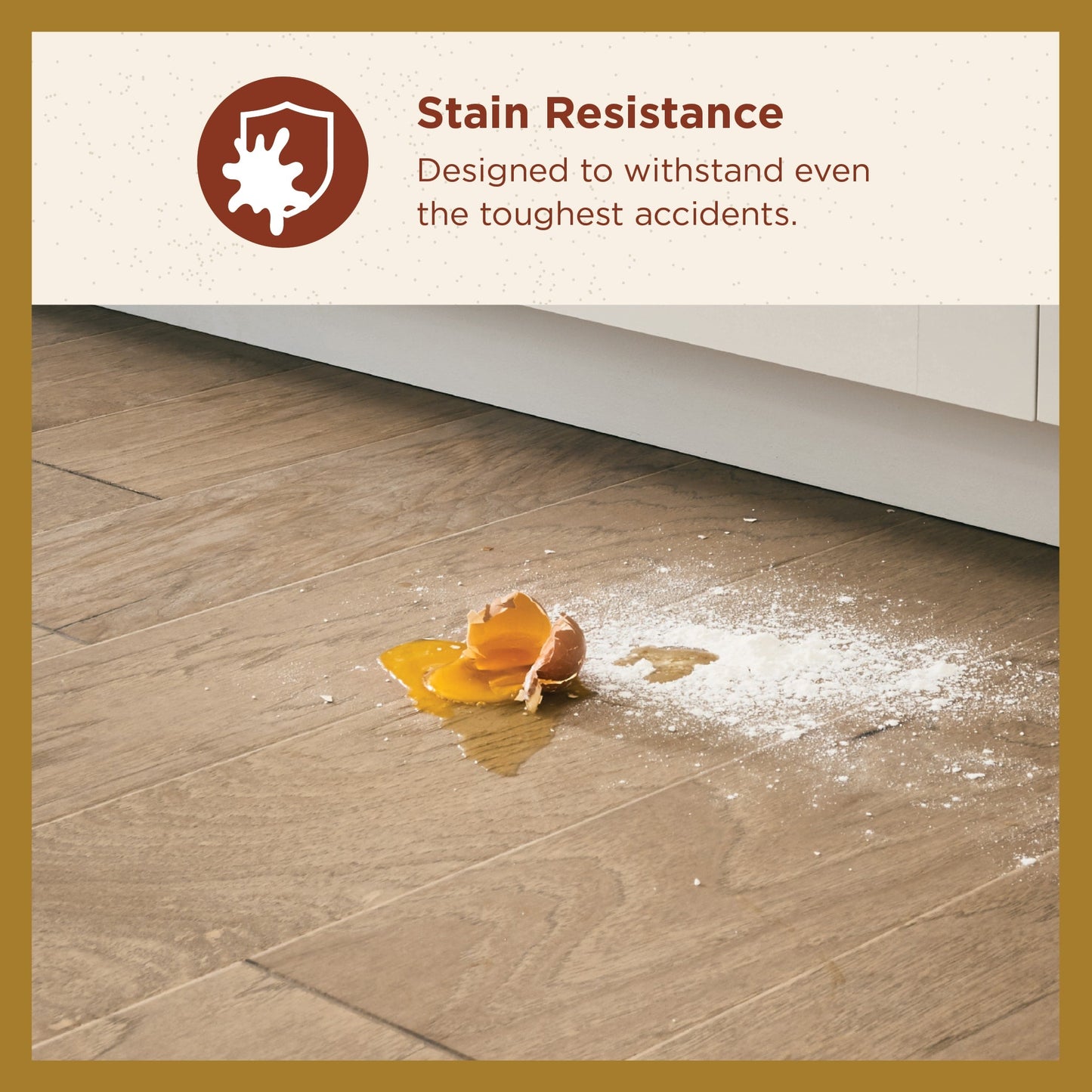 Shaw Hickory Sable hardwood flooring — detail view