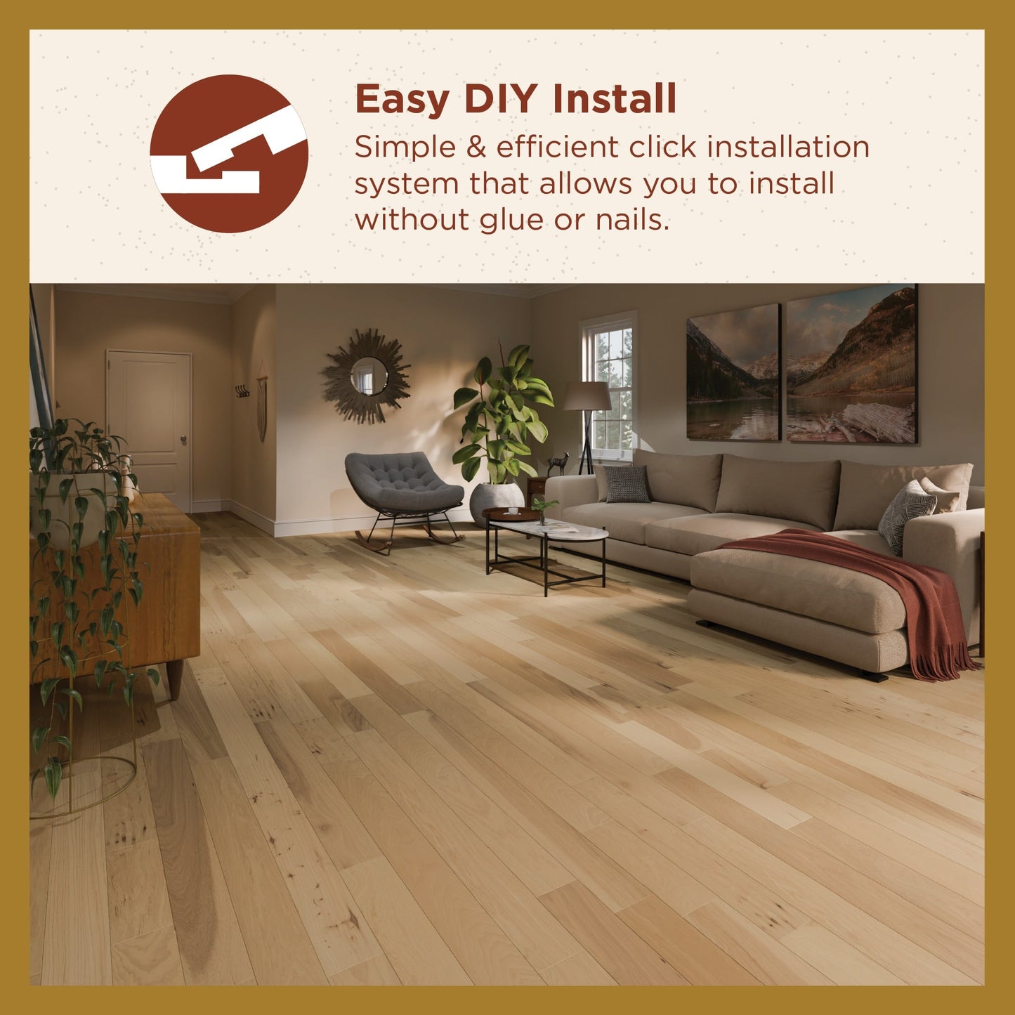 Shaw Oak Linen hardwood flooring — view 9