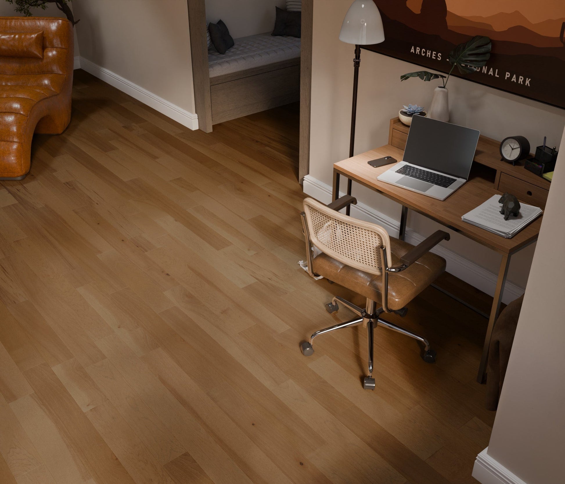 Shaw Hickory Amber hardwood flooring — view 13