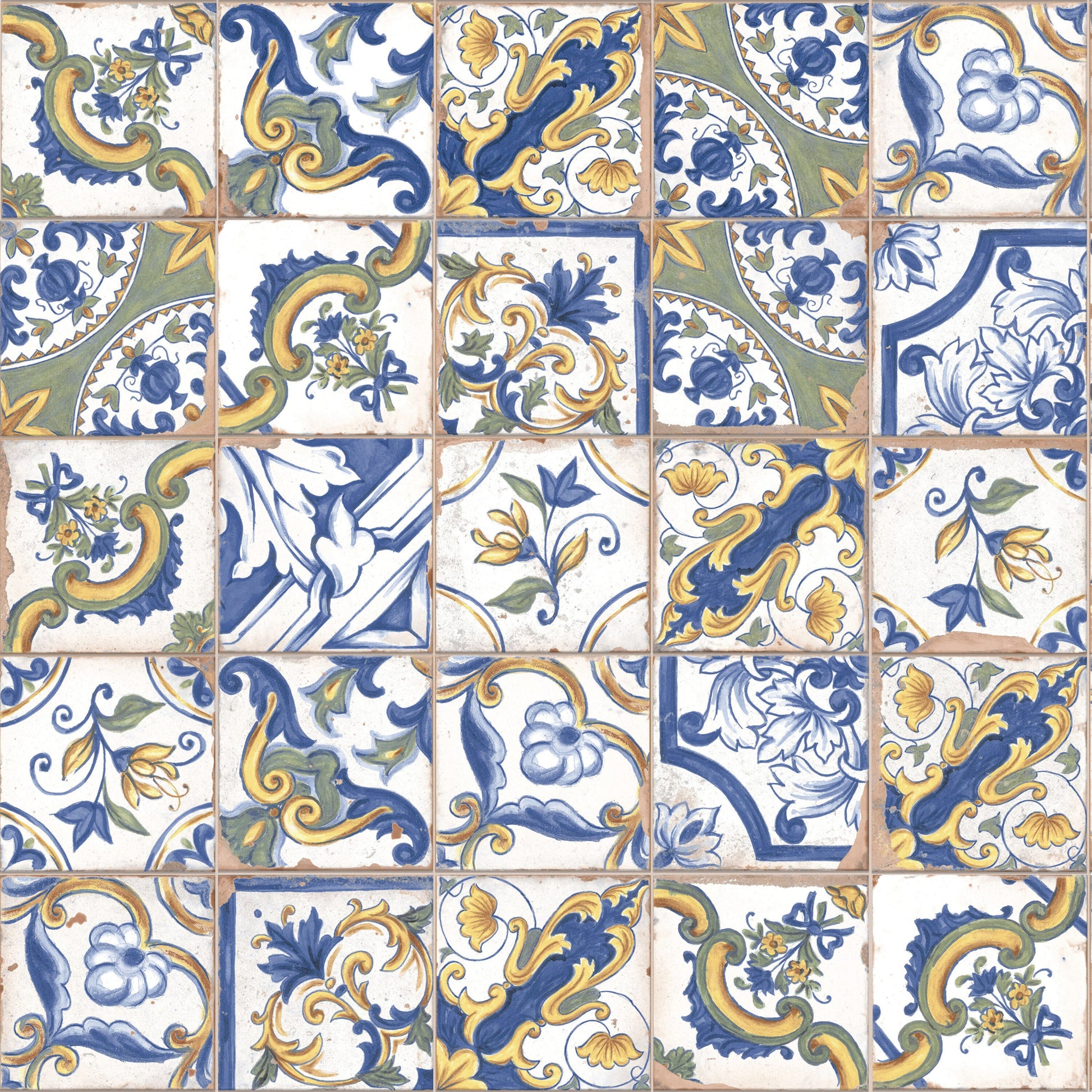 Affinity Tile Kings Campania Amalfi 13-in x 13-in Multi-finish Ceramic Patterned Floor and Wall Tile product image
