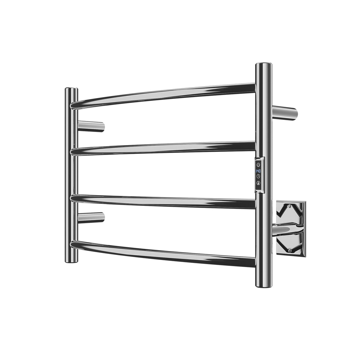 ANZZI Polished Chrome Plug-In Wall-Mount Towel Warmer, 16.5 in H x 23.5 in W x 5.5 in D