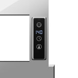 ANZZI Polished Chrome Plug-In Wall Mount Towel Warmer, 4.13 in W x 20.47 in L x 20.87 in H