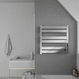 ANZZI Polished Chrome Plug-In Wall Mount Towel Warmer, 4.13 in W x 20.47 in L x 20.87 in H