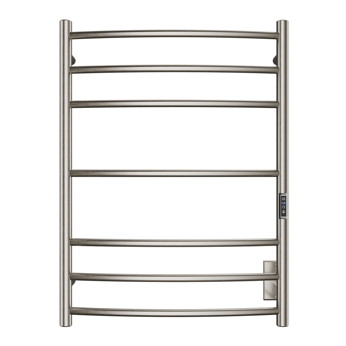 ANZZI Brushed Nickel Plug-In Wall-Mount Towel Warmer, 31.5 x 23.6 in, 7-Bar