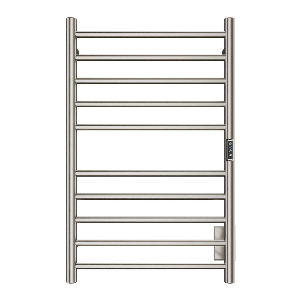 ANZZI Brushed Nickel Plug-In Wall Mount Towel Warmer, 20.08 W x 31.5 H x 4.41 D
