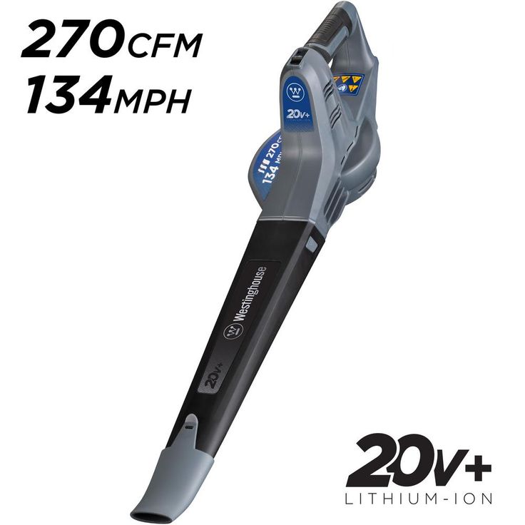 Westinghouse 20-Volt 134 MPH 270 CFM Lithium-Ion Cordless Handheld Leaf Blower with Ultra Low Tone (Tool-Only)