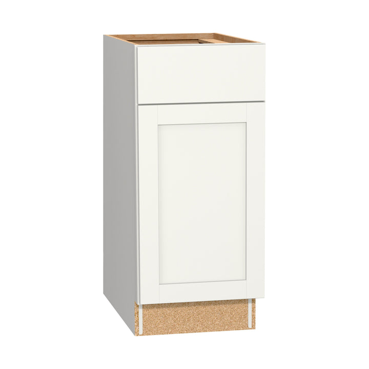 Diamond NOW Arcadia 15-in W x 35-in H x 23.75-in D TrueColor White Door and Drawer Base Stock Cabinet