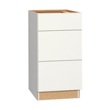 Diamond NOW Arcadia 18-in W x 35-in H x 23.75-in D TrueColor White 3-Drawer Base Stock Cabinet
