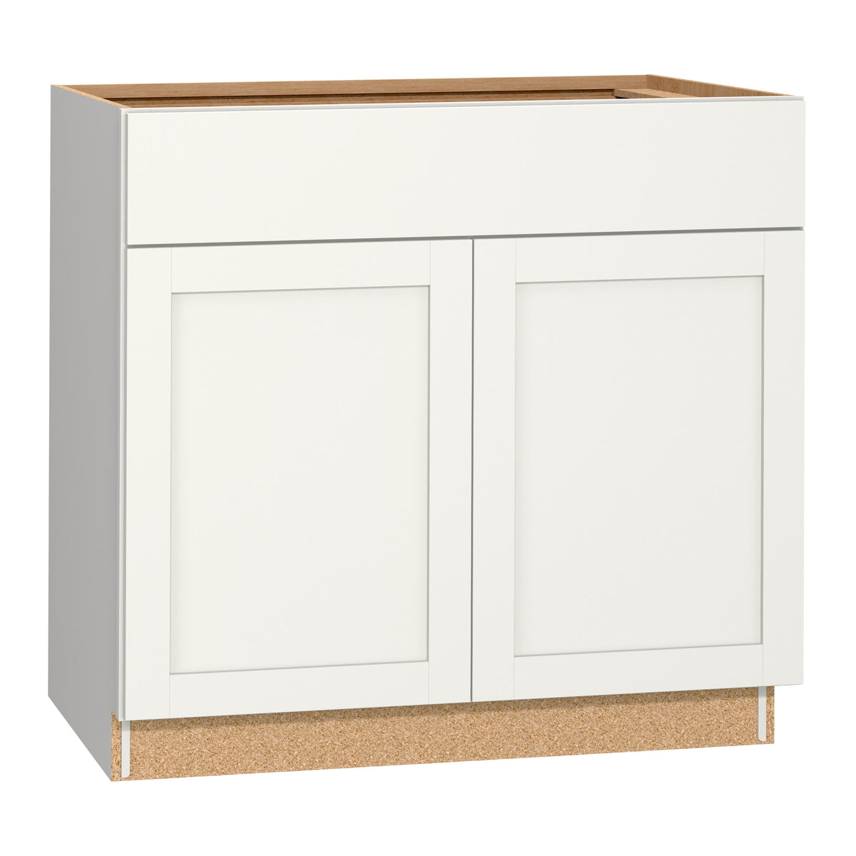 Diamond NOW Arcadia 36-in W x 35-in H x 23.75-in D TrueColor White Sink Base Stock Cabinet