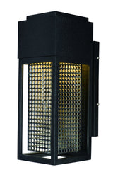 Maxim Lighting Townhouse 12-in H Galaxy Black/Stainless Steel Dark Sky LED Outdoor Wall Light