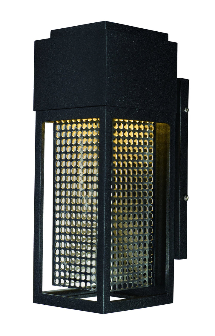 Maxim Lighting Townhouse 12-in H Galaxy Black/Stainless Steel Dark Sky LED Outdoor Wall Light