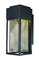 Maxim Lighting Townhouse 12-in H Galaxy Black/Stainless Steel Dark Sky LED Outdoor Wall Light