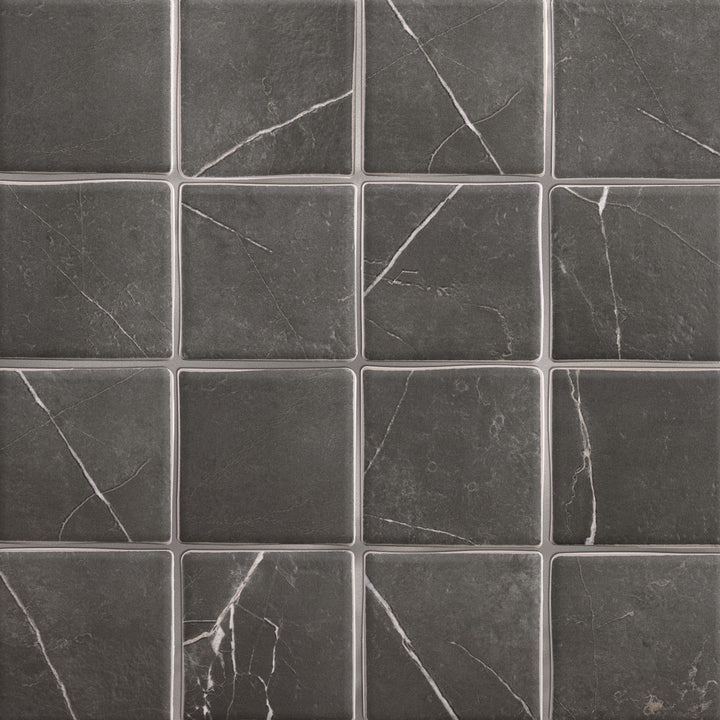 Affinity Tile Istanbul Night 5-in x 5-in Multi-finish Porcelain Marble look Floor and Wall Tile product image