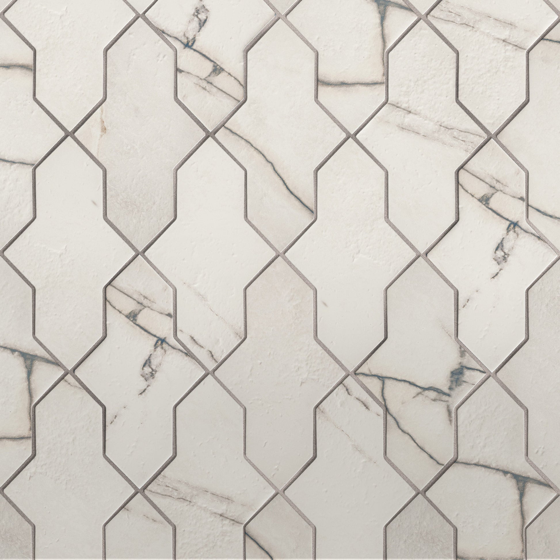 Affinity Tile Istanbul Shield Day 2-in x 8-in Multi-finish Porcelain Marble look Multi-shaped Floor and Wall Tile product image