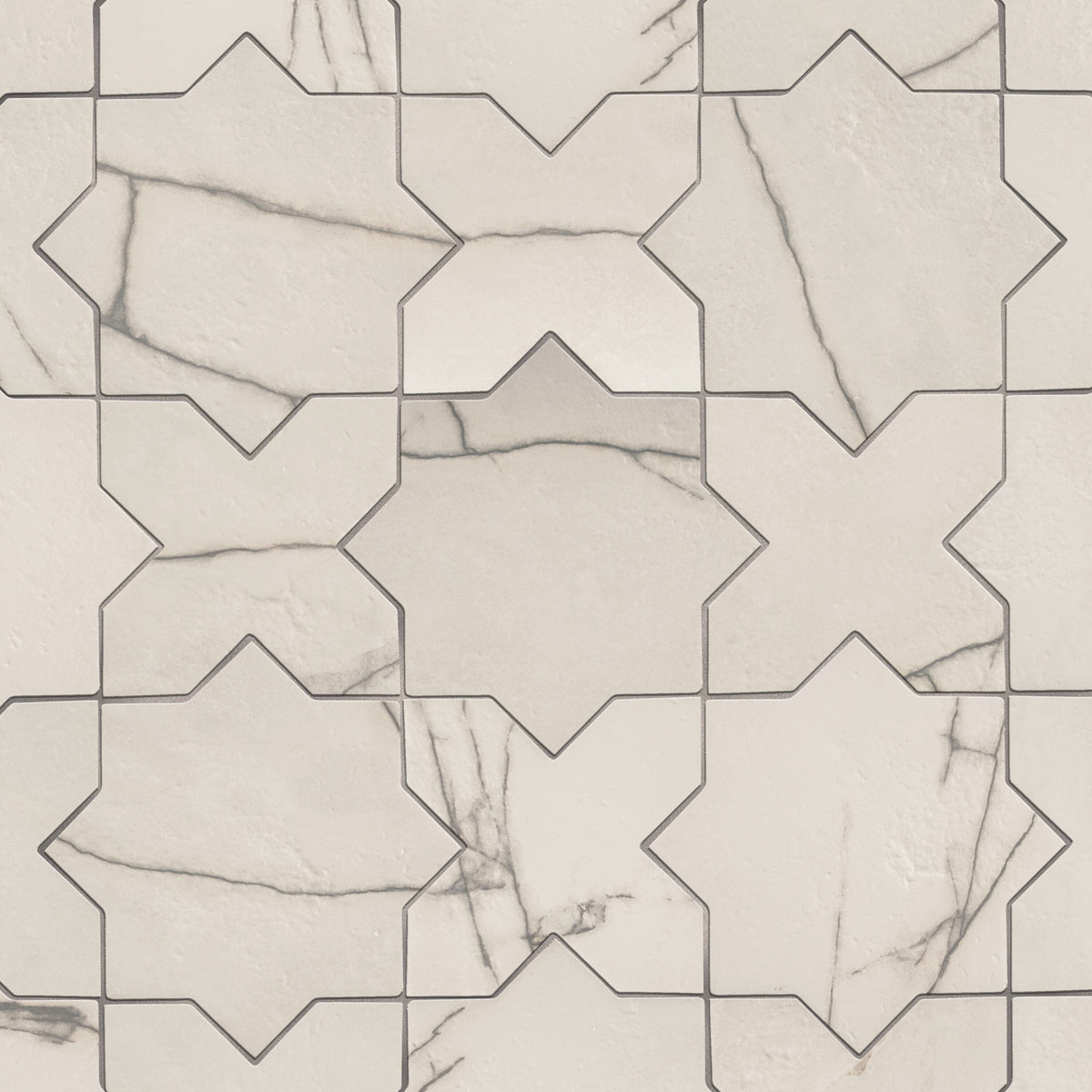 Affinity Tile Istanbul Star Day with Day Cross 6-in x 12-in Multi-finish Porcelain Marble look Multi-shaped Floor and Wall Tile product image