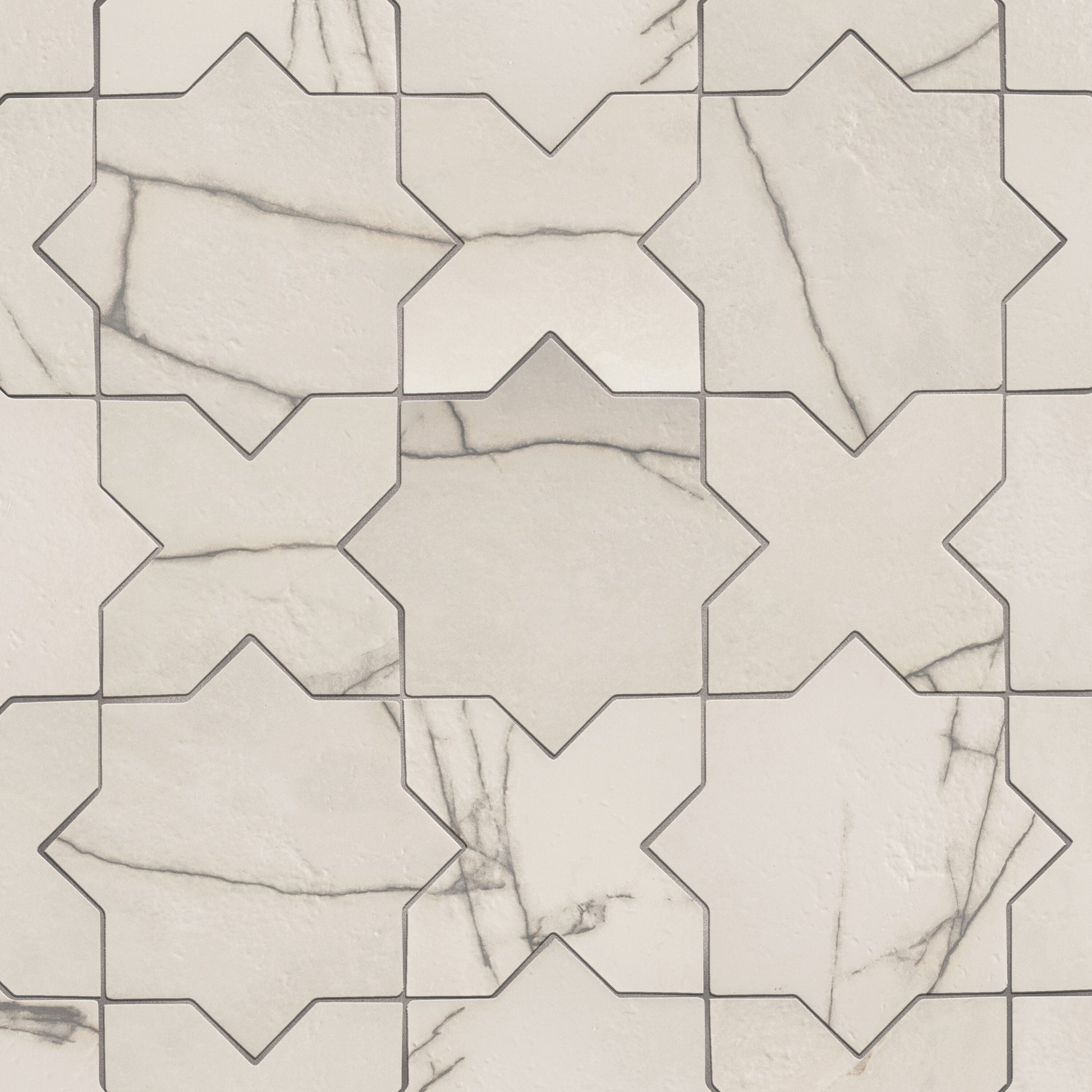 Affinity Tile Istanbul Star Day with Day Cross 6-in x 12-in Multi-finish Porcelain Marble look Multi-shaped Floor and Wall Tile product image