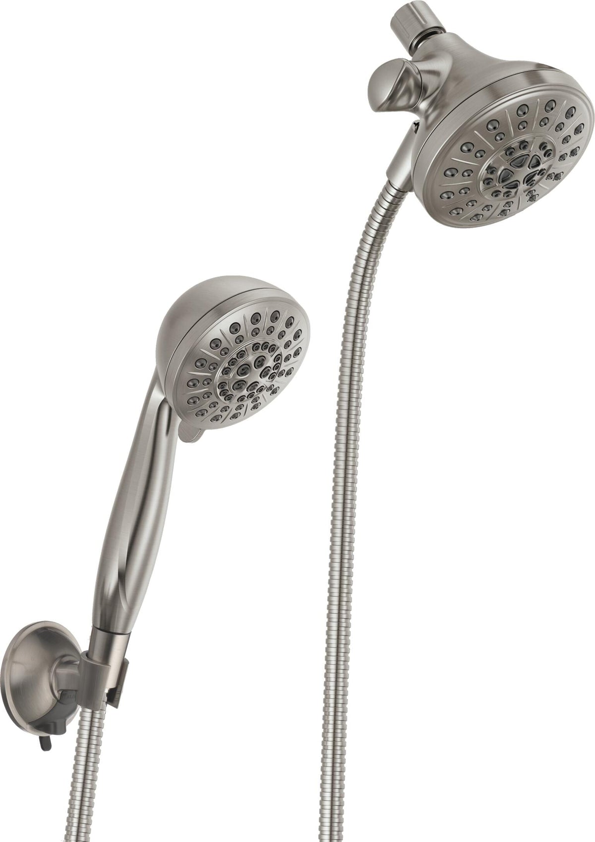 Delta Universal Showering Components Brushed Nickel 5‑Spray Dual/Combo Shower Head, 2.5 GPM (9.5 LPM)