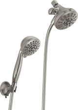 Delta Universal Showering Components Brushed Nickel 5‑Spray Dual/Combo Shower Head, 2.5 GPM (9.5 LPM)