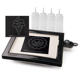 112.5 sq. in. Black Non-Stick PanGogh Electric Griddle Pancake Art Kit