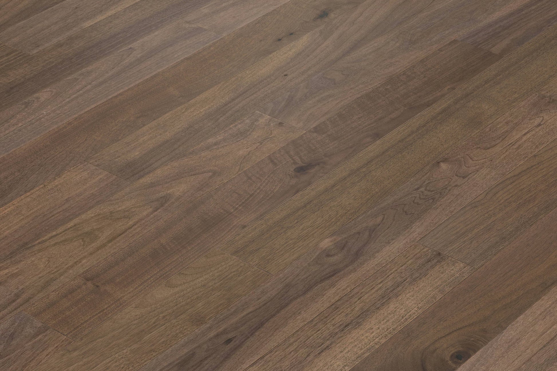 allen + roth Walnut Muenchen hardwood flooring — alternate angle