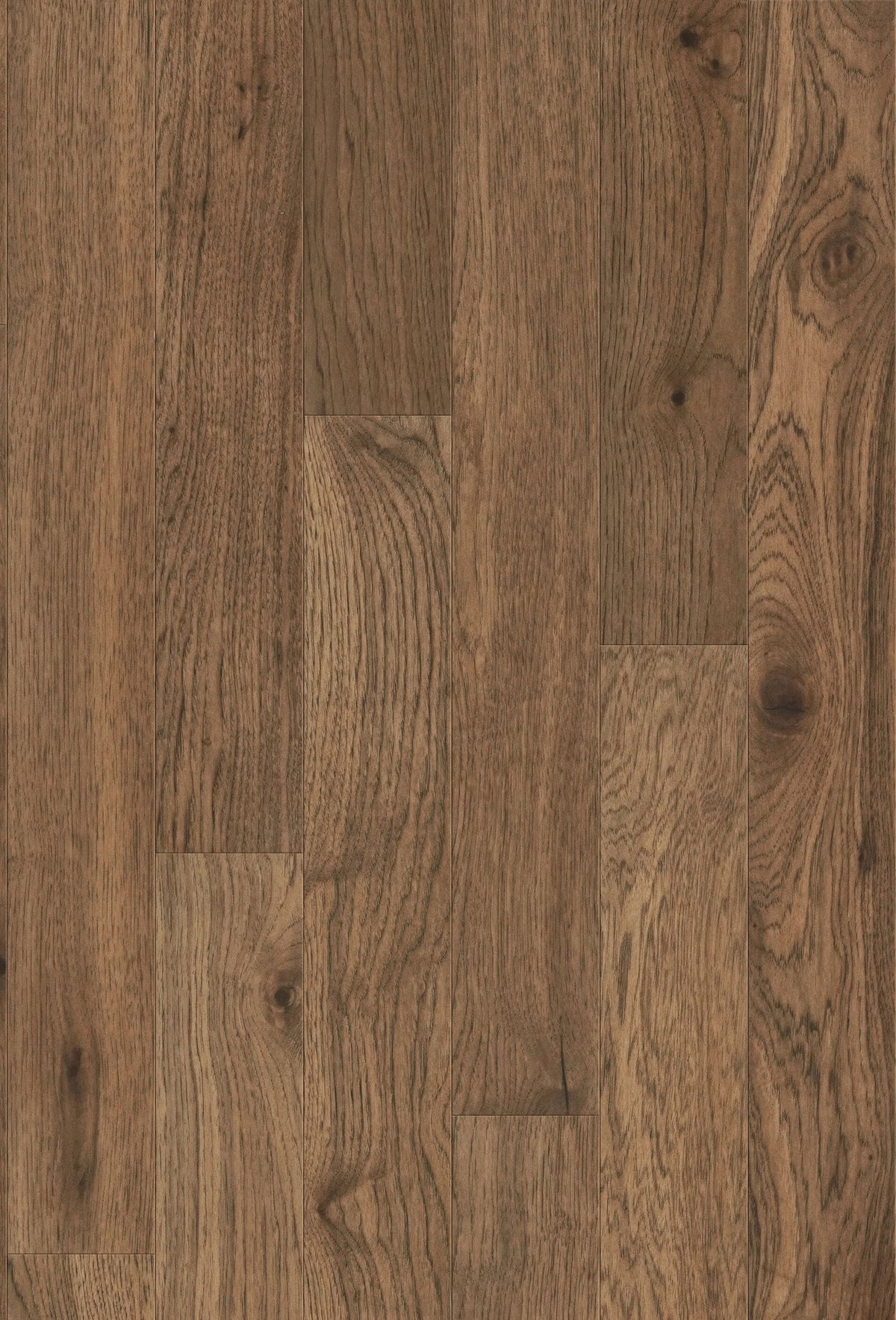 allen + roth Hickory Bromo hardwood flooring — detail view