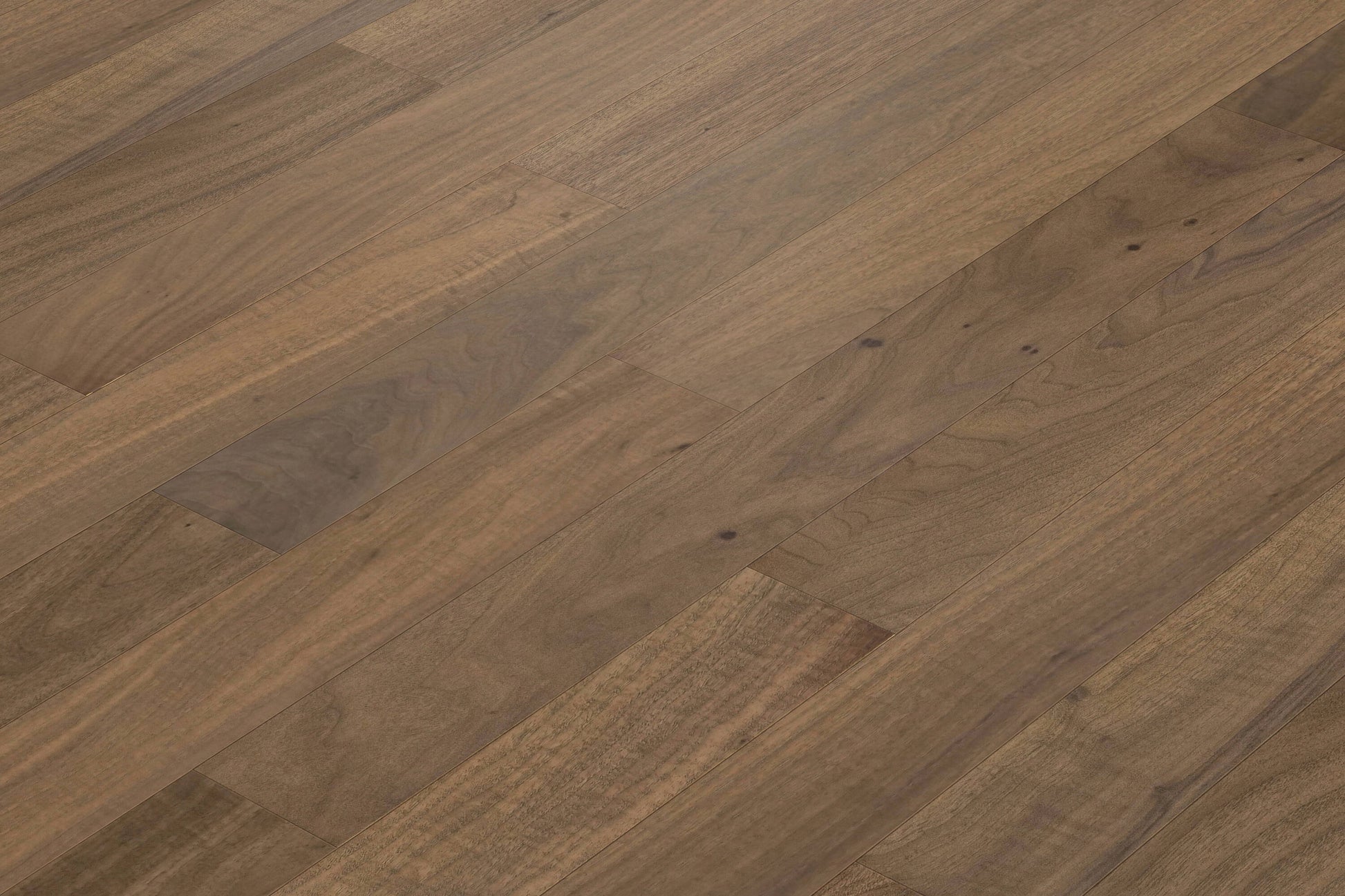 allen + roth Walnut Marseilla hardwood flooring — alternate angle