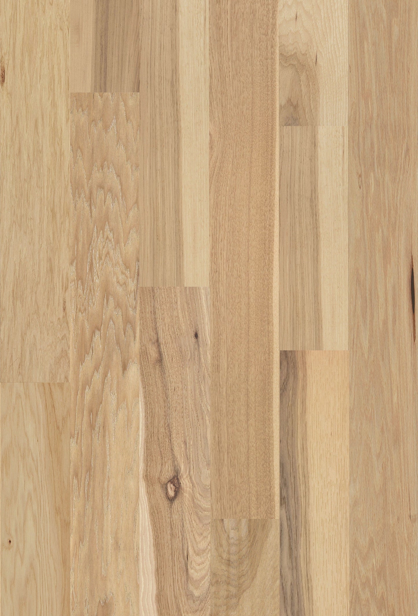 allen + roth Hickory Natural hardwood flooring — detail view