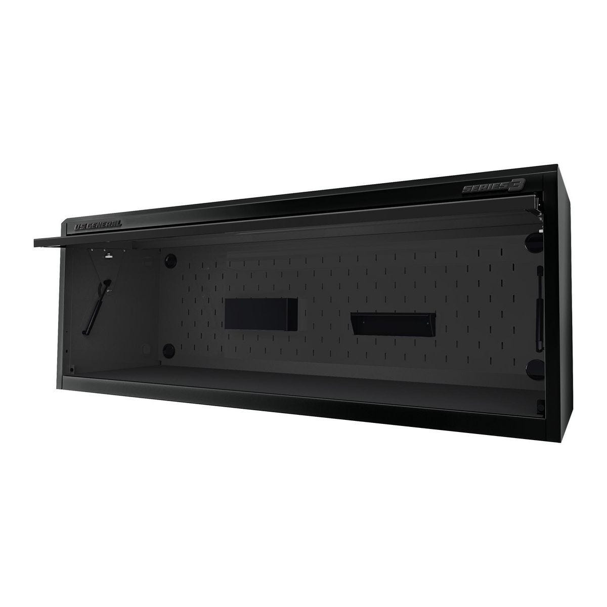 U.S. GENERAL 72 in. x 22 in. Work Center Hutch, Series 3, Black