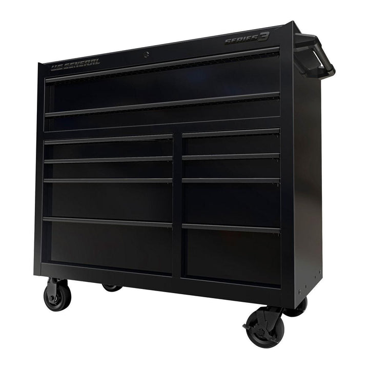 U.S. GENERAL 42 in. x 22 in. Roll Cab, Series 3, Black