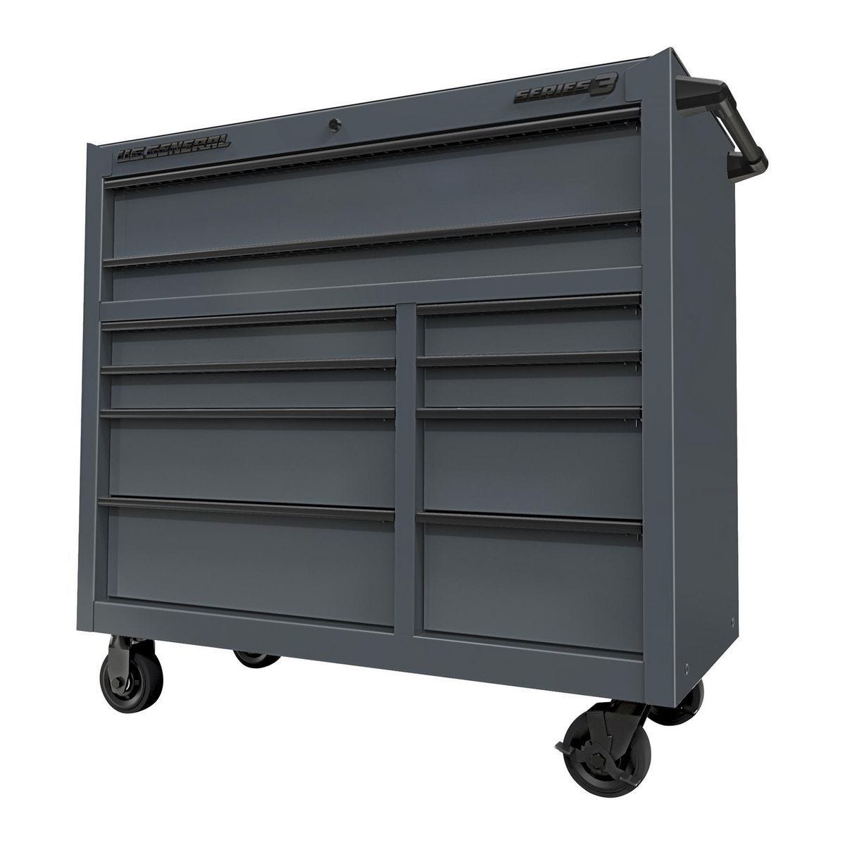 U.S. GENERAL 42 in. x 22 in. Roll Cab, Series 3, Slate Gray