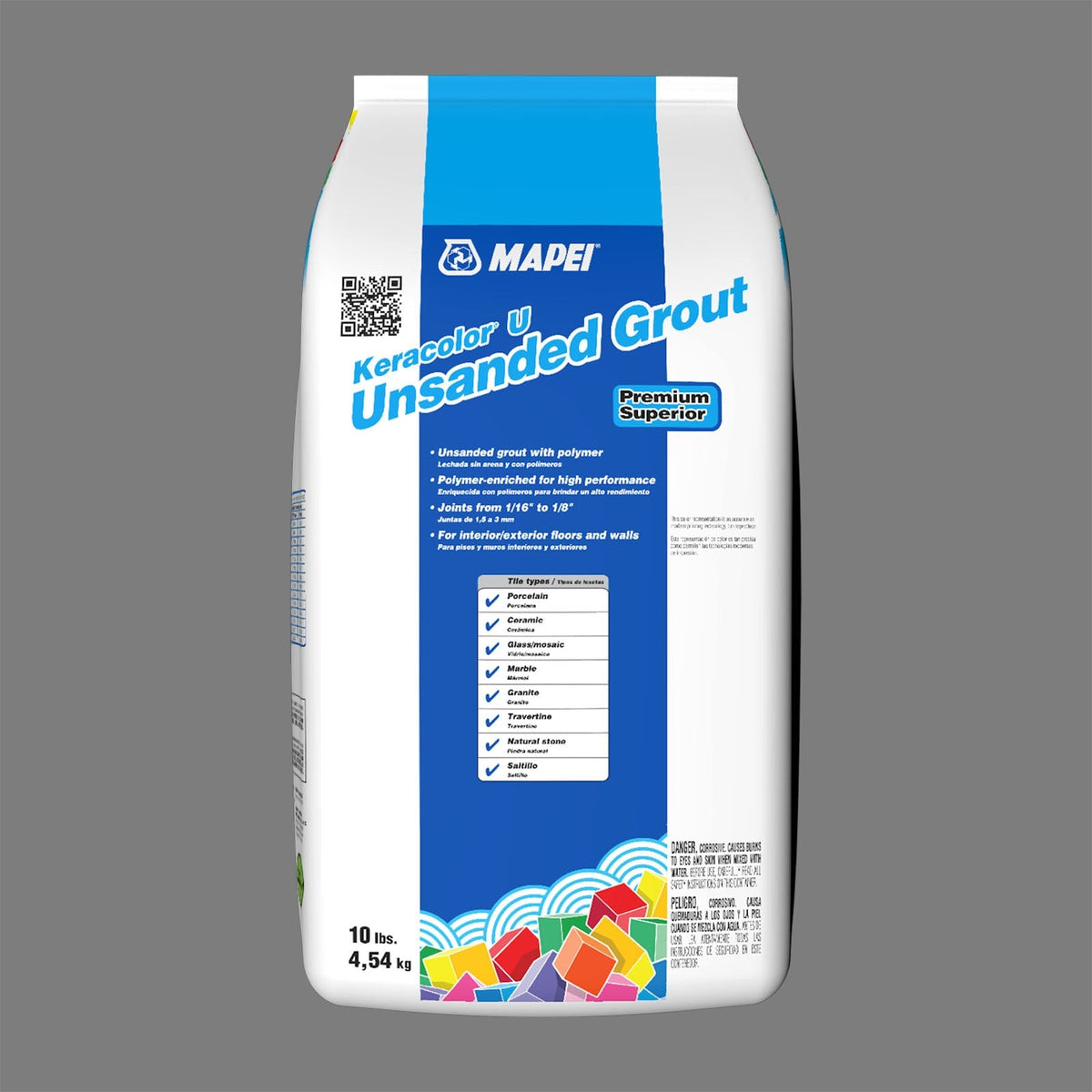 MAPEI Keracolor U Unsanded Grout, 19 Pearl Gray #5019, 10-lb Bag