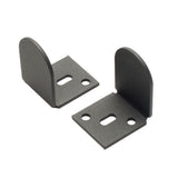 78 in. Black Solid Steel Rolling Barn Door Hardware Kit for Single Wood Doors with Non-Routed Adjustable Floor Guides - Super Arbor