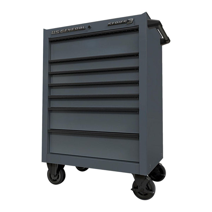 U.S. GENERAL 27 in. x 22 in. Roll Cab, Series 3, Slate Gray