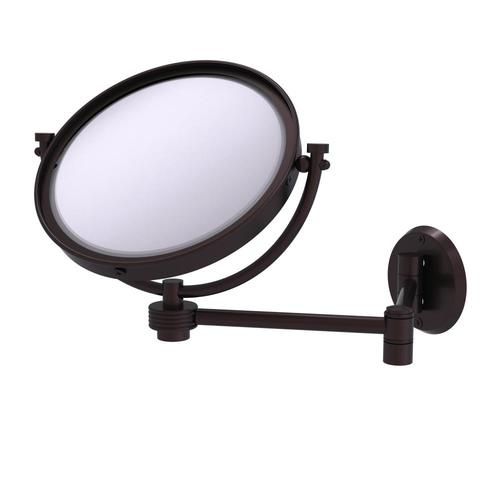 Allied Brass 8-in x 10-in Antique Bronze Double-Sided Magnifying Wall-Mounted Vanity Mirror