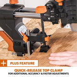 15 Amp 10 in. Dual Bevel Sliding Miter Saw with Laser Guide, Dust Bag, 13 ft. Power Cord, and 28-T Multi-Material Blade - Super Arbor