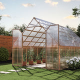 AmeriLux International MultiLite 4-ft x 8-ft Ribbed Clear Polycarbonate Roof Panel, Multi-Wall, 6mm