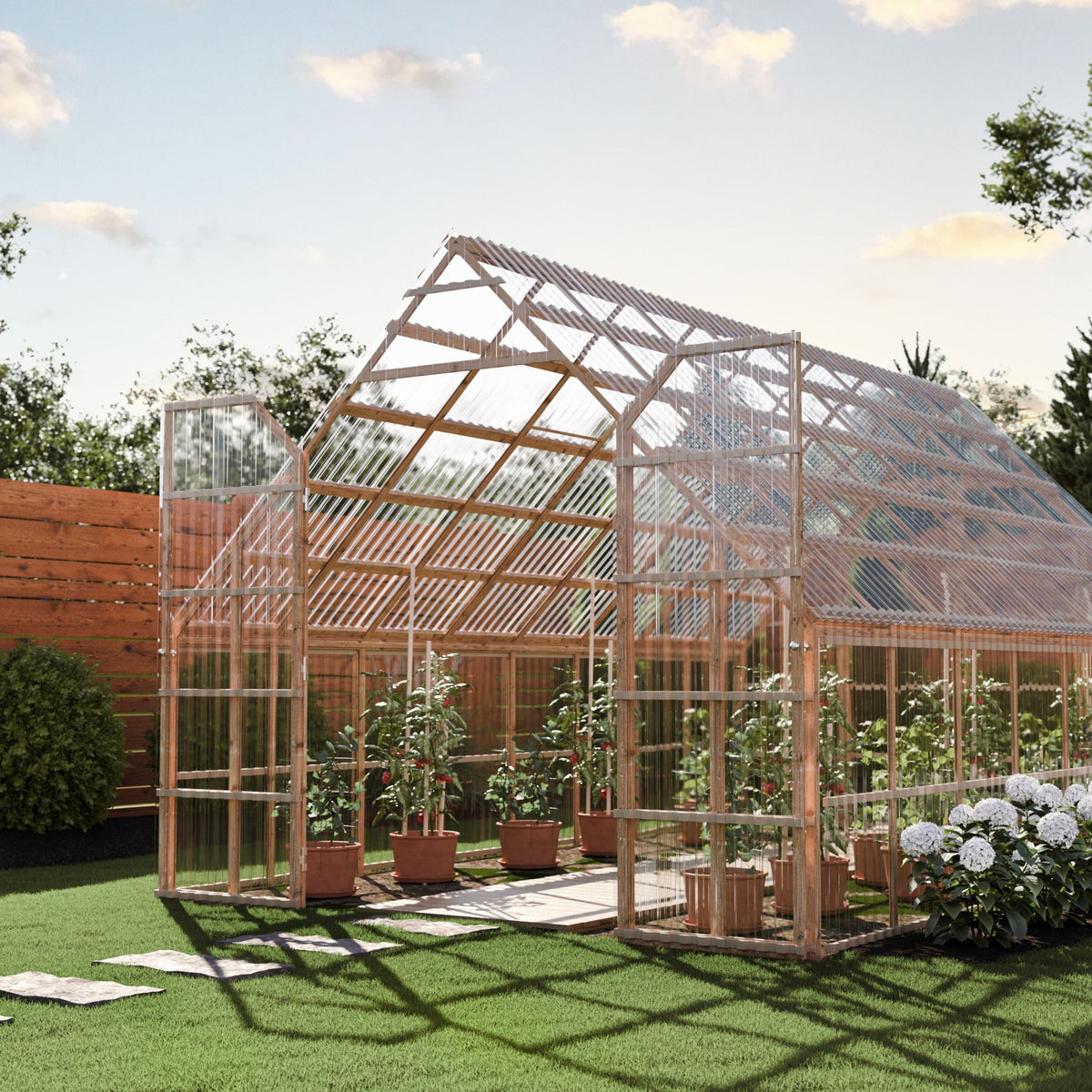 AmeriLux International CoverLite 2.16-ft x 12-ft Corrugated Clear Polycarbonate Roof Panel