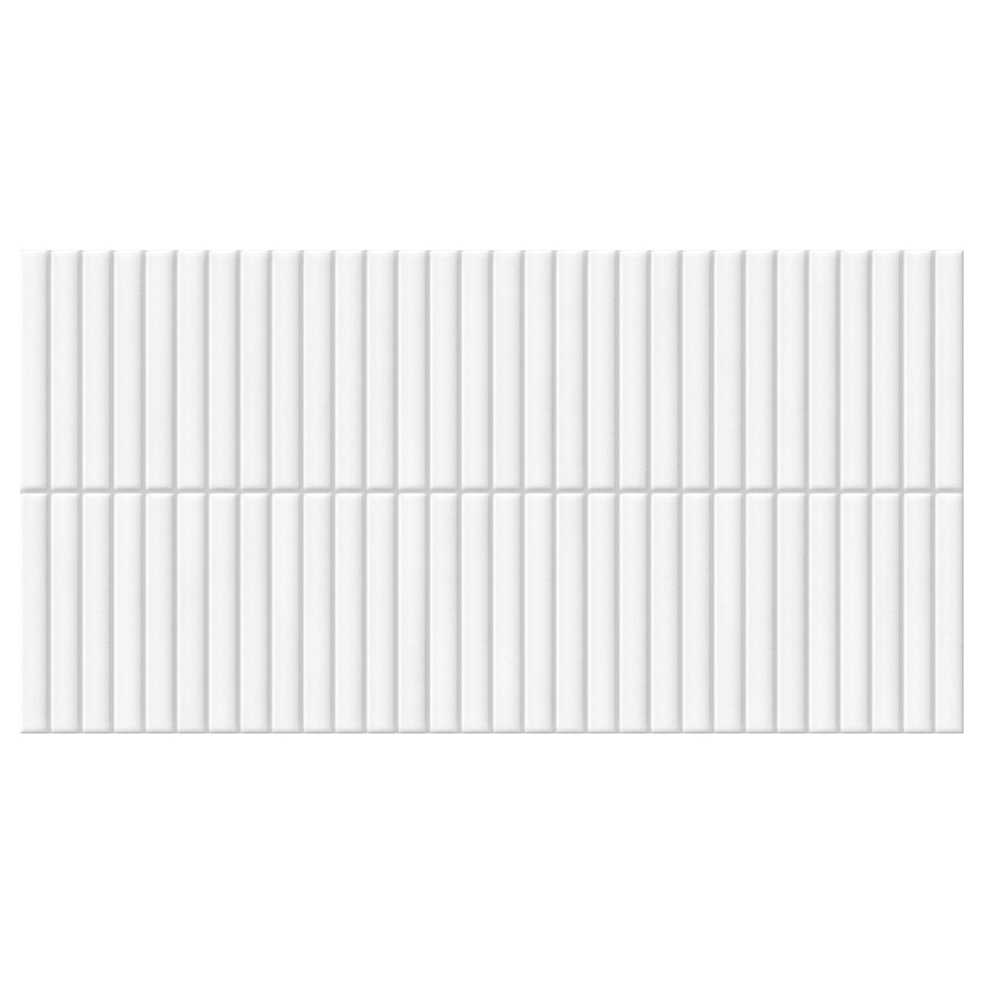 Giorbello Lingot White 12-in x 24-in Glazed Porcelain Subway Wall Tile product image