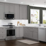 Home Decorators Collection Washington Veiled Gray Plywood Shaker Assembled Vanity Sink Base Kitchen Cabinet Sft Cls 36 in W x 24 in D x 34.5 in H