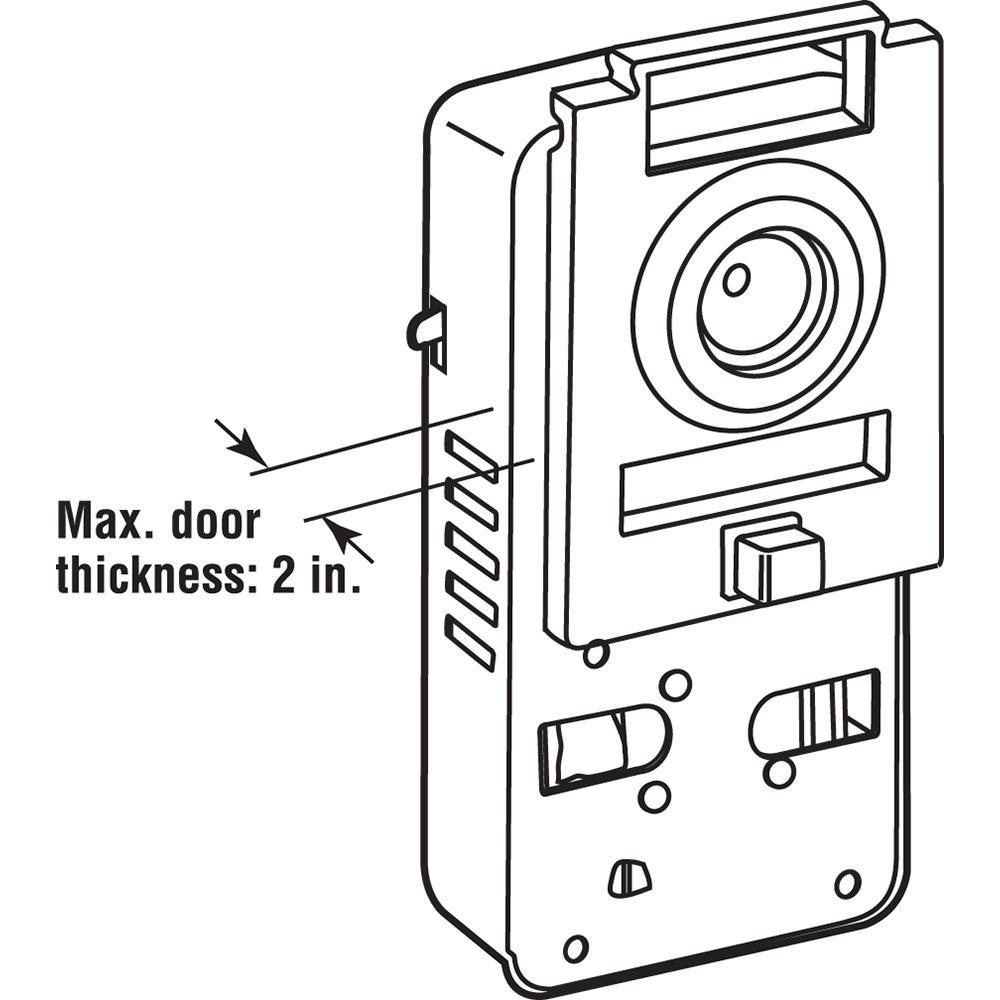 200 Degree Door Viewer and Chime - Super Arbor