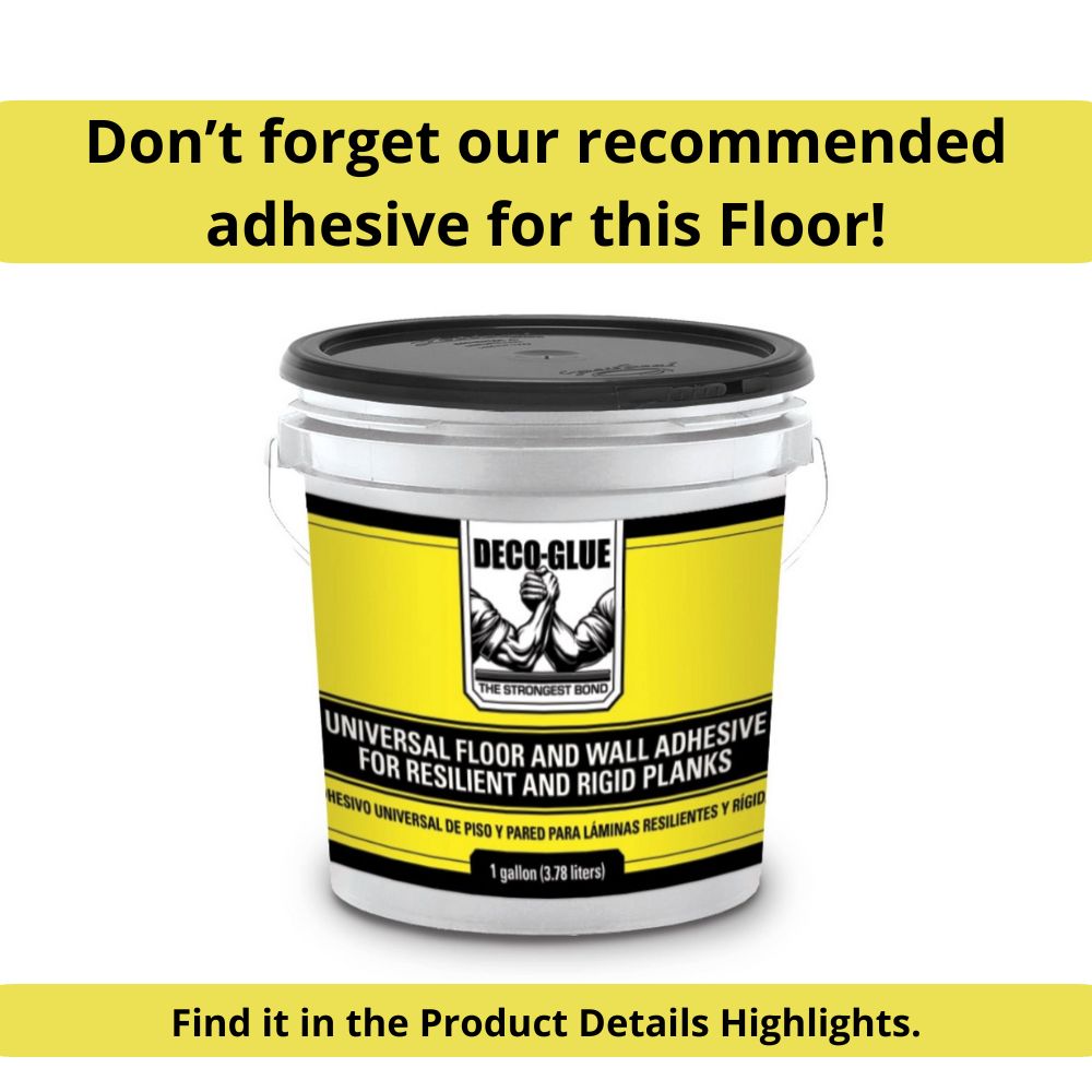 Deco Products Colors Mambo High Variation 6-in W x 36-in L x 2-mm Waterproof Glue-Down Luxury Vinyl Plank Flooring, 8-mil Wear Layer (30-sq ft Carton)