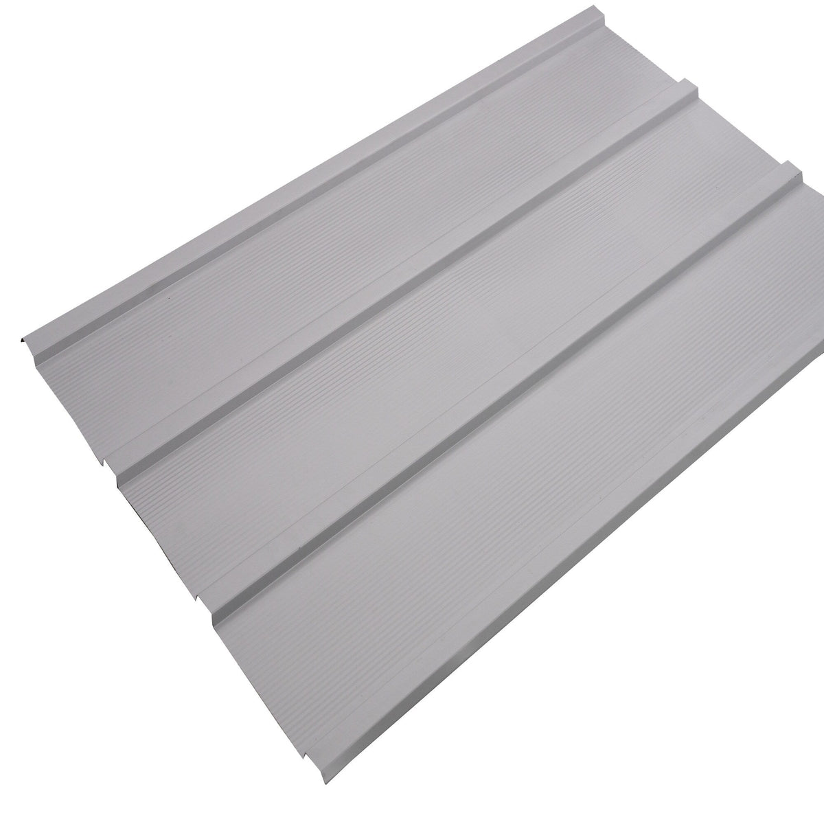 Arrow Steel Panels 2-ft x 4-ft Corrugated Flute Grey Galvanized Steel Roof Panels, 8-Pack (45.5 in x 28 in)