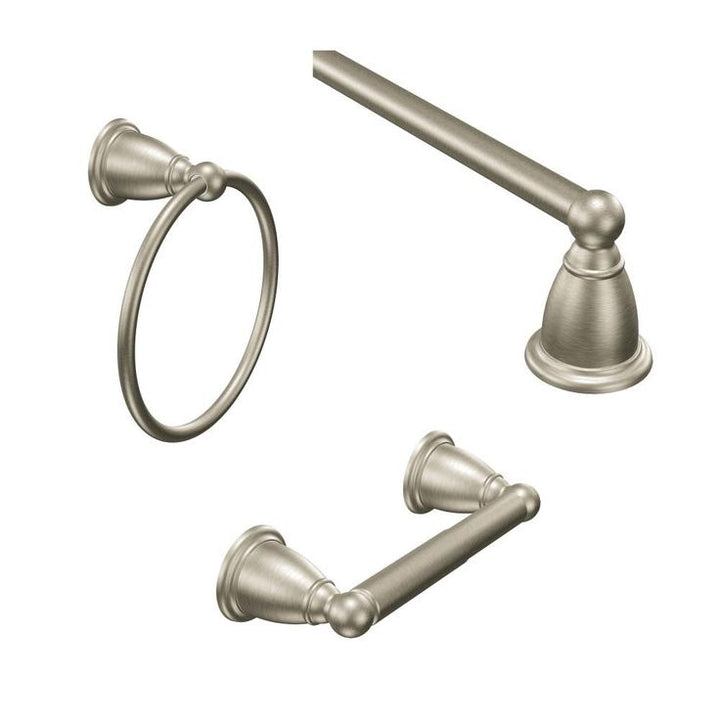 Moen 3-Piece Brantford Brushed Nickel Decorative Bathroom Hardware Set
