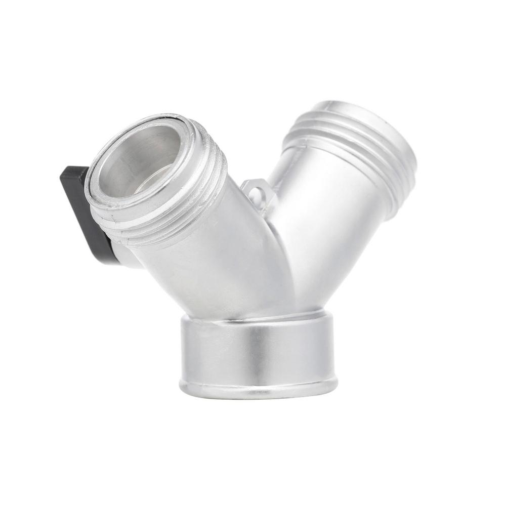 2-Way Y Shut-Off Metal Hose Connector - Super Arbor