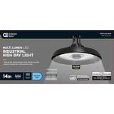 Commercial Electric 14 in. Black Integrated LED Dimmable High Bay Light at 30000 Lumens, 5000K Daylight