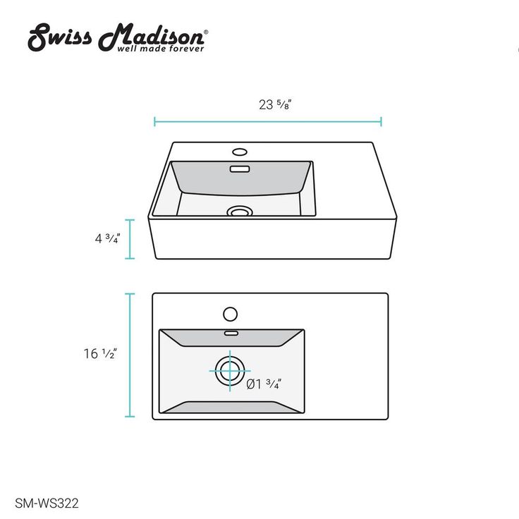 Swiss Madison St. Tropez Vessel Sink in Glossy White