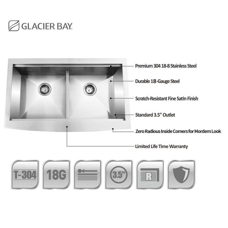 All-in-One Apron-Front Farmhouse Stainless Steel 33 in. 50/50 Double Bowl Workstation Sink with Faucet and Accessories